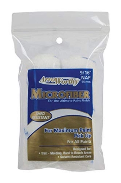 Picture of LINZER PRODUCTS CORP 4-MFR4T/P Linzer Products Corp Arroworthy Microfiber 4" W x 9/16" Paint Roller Cover 2 Pk. - Case of: 12 (PK-12-EA)