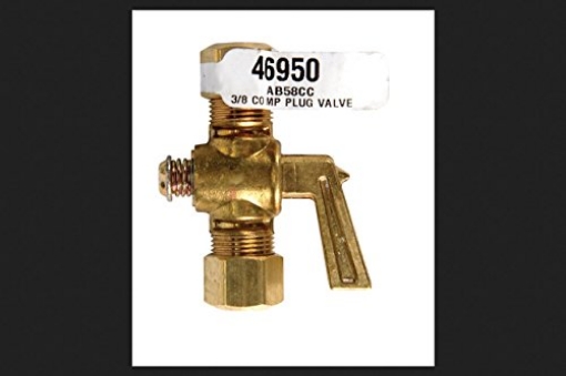 Picture of JMF COMPANY 46950 JMF Compression Valve 3/8" Comp X 3/8" Comp Yellow Brass Bagged 30 Psi (EA)