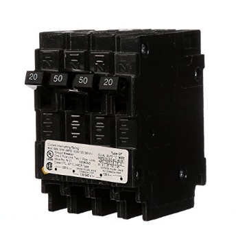 Picture of Siemens Q22050CT Siemens Q22050CT 50-Amp Double Pole Two 20-Amp Single Pole Circuit Breaker (EA)