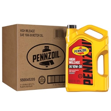 Picture of PENNZOIL 550045205 Pennzoil High Mileage 10W-30 Motor Oil, 5 Quart (3 Pack) (PK-3-EA)