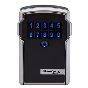Picture of Mastercool 5441EC Master Lock Digital Lock Box for Keys with Code, Electronic Wall Mount Key Safe with Bluetooth Connection to iOS/Android App and Sharable Keypad Codes, 3-1/4 Inches Wide, ‎5441EC (EA)
