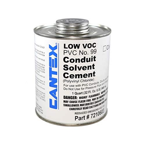 Picture of Cantex Industries 7210603 Cantex 7210603 PVC Solvent Cement Clear 1 qt (EA)