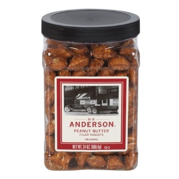Picture of HK ANDERSON 689386 H.K. Anderson Peanut Butter Filled Pretzels 24 oz. Jar (PK-8-EA)
