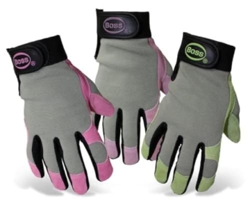 Picture of Boss Products Usa Llc 790L Boss Womens Leather Work Gloves, Assorted Colors, Large, (790L) (EA)