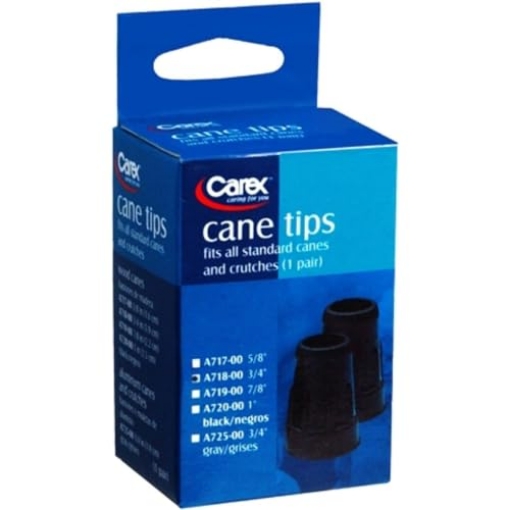 Picture of CAREX HEALTH BRANDS FGA71800 0000 Carex Cane Tip 3/4, Black (EA)