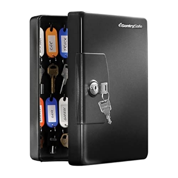 Picture of Sentry 360 KB25ENGHRO SentrySafe Key Box, Small Key Lock Box, 0.06 Cubic Feet, KB-25, Black, 25 key capacity (EA)