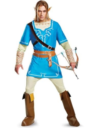 Picture of Disguise DG22871T Disguise Link Breath of The Wild Deluxe Adult Costume-X-Large (42-46) Blue (EA)