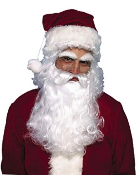 Picture of FUN WORLD FW7520 Fun World Christmas Santa Wig and Beard Set White Synthetic 1 pk (EA)