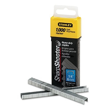 Picture of STANLEY Engineered Fastening TRA704T Stanley TRA704T Sharpshooter Heavy-Duty Tacker Staples, 1/4-Inch Leg Length, 1000/Box (BX-1000-EA)