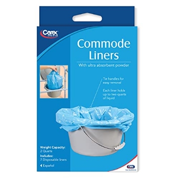 Picture of CAREX HEALTH BRANDS FGP70900 0000 Carex Commode Liners, 7 count (EA)