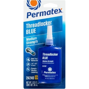 Picture of Permatex 24240 Permatex 24240 Threadlocker Blue Medium Strength,Thread Lock & Screw Glue for Bolts Nuts & Fasteners to Prevent Loosening & Corrosion, Removable with Hand Tools 36 ml (EA)