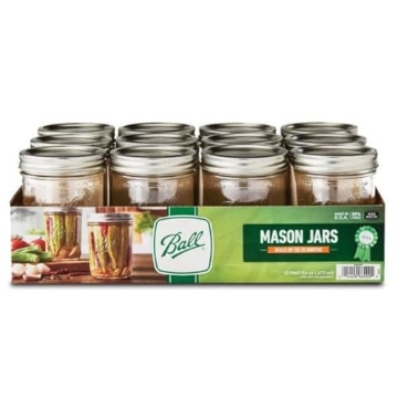 Picture of BALL BOUNCE AND SPORT INC 66000ZFP Ball 66000 Mason Jar, Clear 12 CT (EA)