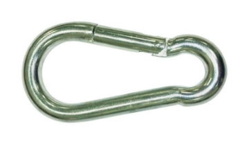 Picture of Baron 2450-316 Baron 3/16 in. Dia. x 2 in. L Zinc-Plated Steel Spring Snap 100 lb. (PK-10-EA)