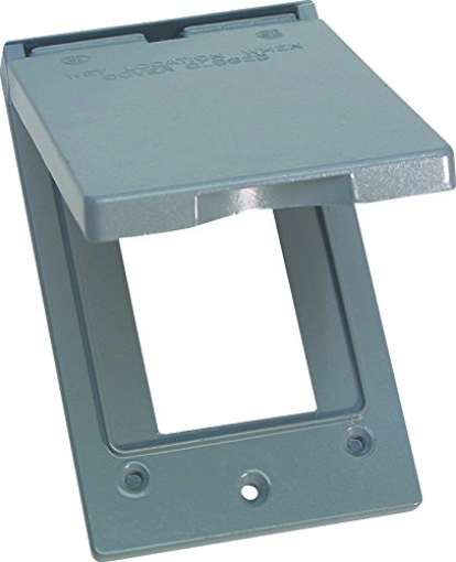 Picture of SIGMA ENGINEERED SOLUTIONS 14248 Sigma Electric, Gray Sigma Engineered Solutions, 14248 1-Gang Vertical GFCI Weatherproof Cover, No Size (EA)
