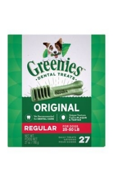 Picture of GREENIES 428632 Greenies Dog Dental Chew Treats Regular 27oz 27ct (EA)