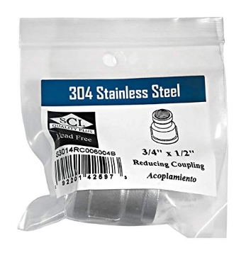 Picture of SMITH-COOPER 4638101190 Smith-Cooper International REDC Coupling 3/4X1/2 SS (EA)