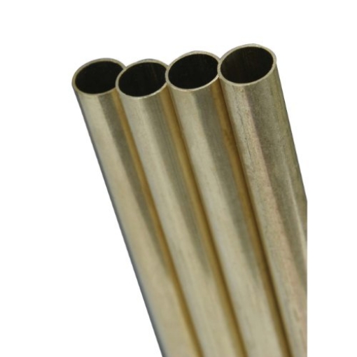 Picture of K&S 8131 K & S Engineering K&S Metal Round Tube 1/4" D X 12" L Brass Carded/Pack of 1 (EA)