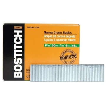 Picture of STANBOSTIT SX50351-3/16G Bostitch 1-3/16 in. 18 Gauge 7/32 in. Narrow Crown Finish Staple (EA)