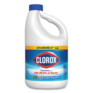 Picture of CLOROX(R) CLO32263 Regular Bleach with Cloromax Technology 81 Oz Bottle 6/Carton Qty: 6 (CT-6-EA)