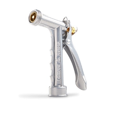 Picture of Gilmour 857302-1012 Gilmour Full Size Zinc Pistol Grip Nozzle with Threaded Front, Silver (857302-1001) (EA)