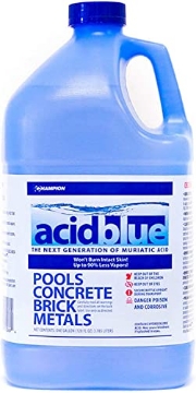 Picture of Champion Spark Plugs CH520 CPDI Acid Blue Muriatic Acid Swimming Pool pH Reducer Balancer and Concrete Cleaner | Buffered, Low-Fume - 1 Gallon (PK-4-EA)