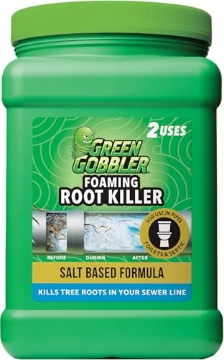 Picture of Weiman Products, LLC G8079 Green Gobbler, FOAMING Root Killer | Kills Tree Roots in Pipes & Sewer Lines | Contains No Copper Sulfate | Safe for Pipes and Septic - 2 USES, 4 LBS (PK-4-EA)