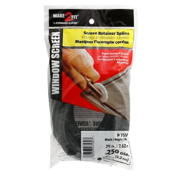 Picture of Prime P7530 Prime-Line P 7530 0.25 In. x 25 foot Roll, Black Spline (1 Roll) (EA)