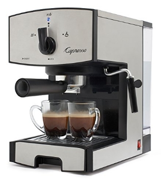 Picture of JURA CAPRESSO INC 117.05 Capresso 117.05 Stainless Steel Pump Espresso and Cappuccino Machine EC50, Black/Stainless (EA)
