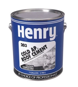 Picture of Henry Repeating Arms HE203042 Henry Smooth Black Solvent-Based Cold-Ap Roof And Lap Adhesive 1 gal. (PK-4-EA)