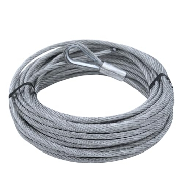 Picture of TIE DOWN ENGINEERING INC 50090 Tie Down 50090 Galvanized Cable (Swagged Loop and Thimble, 1/4 Inch, 50 Foot Roll), Pack (EA)