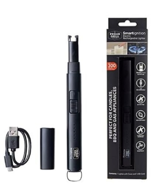 Picture of PROUD GRILL COMPANY LIMITED 6012U Proud Grill Smartignition Electric Rechargeable Lighter - Matte Black. Perfect as a Candle, Grill and Gas Appliance Lighter. (EA)