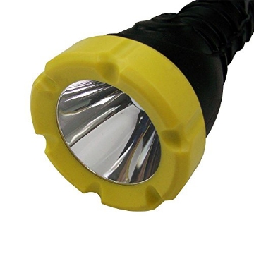 Picture of Dorcy 41-2968 Dorcy 180-Lumen Weatherproof Rubber LED Flashlight with Non-Slip Grip and Sealed Push Button, Assorted Colors (41-2968),Medium , Black (EA)