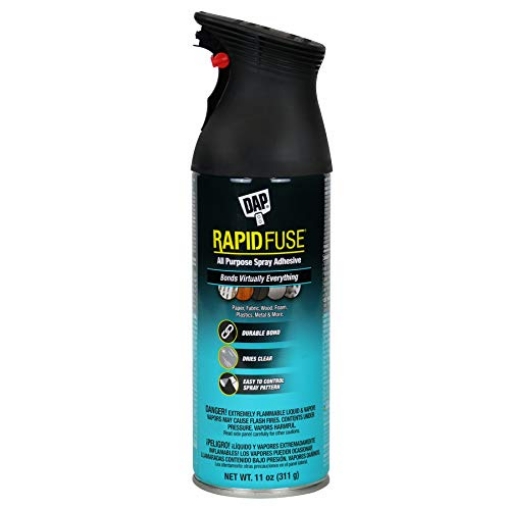 Picture of DAP 7079800114 DAP RapidFuse All Purpose Spray Adhesive, Clear, 11 Oz (7079800114) (EA)
