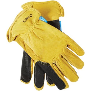 Picture of KINCO LLC 387P-L Kinco - Hydroflector Unlined Buffalo Leather Work Gloves, (387P) (EA)