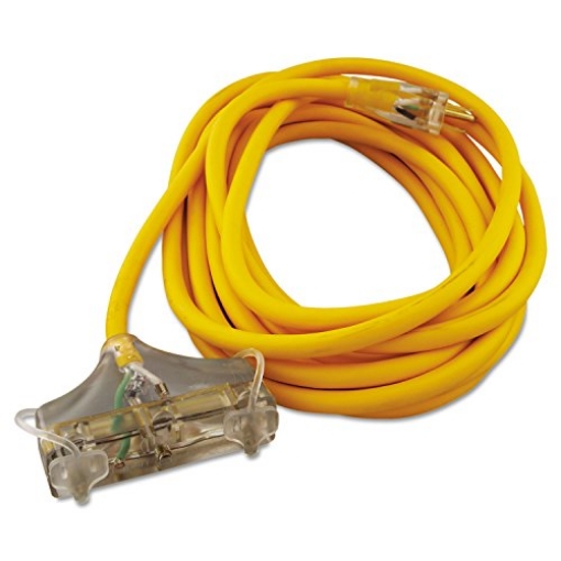 Picture of SOUTHWIRE COMPANY LLC 3487SW0002 Coleman Cable 34870002 3487SW0002 3 Way Power Block; 25-Feet; Yellow (EA)
