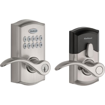 Picture of Kwikset 99550-002 Kwikset SmartCode 955 Pembroke Light Commercial 10-Button Keypad Electronic Lever, Convenient Keyless Entry, 3-Year Battery Life and High Traffic Durability in Satin Nickel (EA)