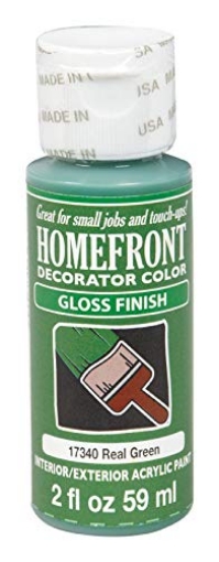 Picture of HOMEFRONT 17340 Plaid Enterprises, Inc. Homefront Gloss Real Green Hobby Paint 2 oz. (PK-3-EA)