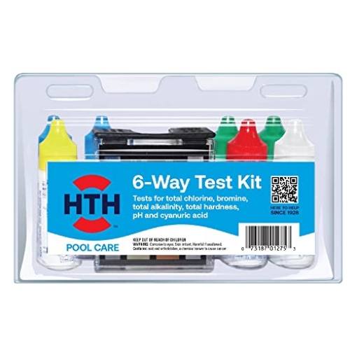 Picture of ARCH CHEMICAL 1278 HTH 1275 Swimming Pool Care 6-Way Test Kit, Swimming Pool Water Chemical Tester, 100 Tests (EA)