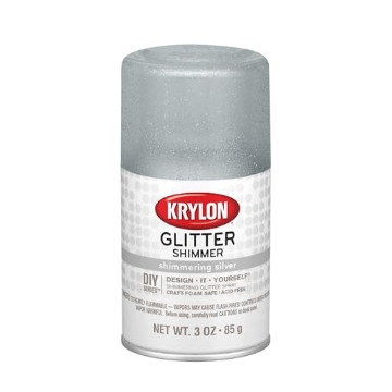 Picture of Krylon Spray Paint I00402 Krylon I00402 Glitter Aerosol Spray, Shimmering Silver (EA)