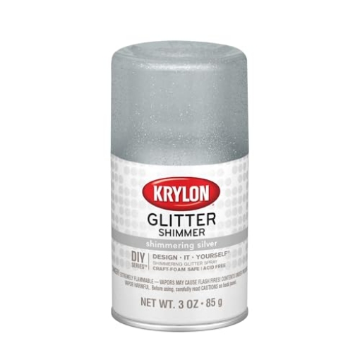 Picture of Krylon Spray Paint I00402 Krylon I00402 Glitter Aerosol Spray, Shimmering Silver (EA)