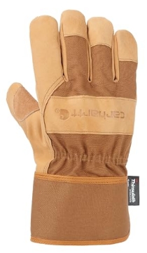 Picture of PYRAMEX SAFETY PRODUCTS LLC GW0513MBROWN-XL Carhartt Men's Insulated Duck Synthetic Leather Safety Cuff Glove, Brown, X-Large (EA)