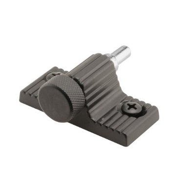 Picture of Prime U9849 Prime-Line U 9849 Zamak Twist-In Sliding Door Lock for Patio Sliding Door Systems and Horizontal Sliding Windows, 1-9/16 Inch Hole Spacing, Black, Set of 1 (EA)