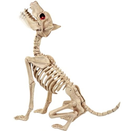 Picture of SEASONS USA W81895 Crazy Bonez Animated Howling Skeleton Wolf (EA)
