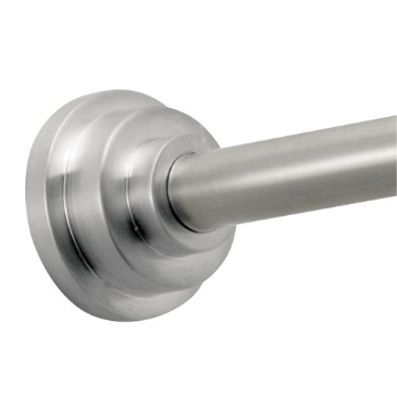 Picture of IDESIGN 72280 iDesign Astor Metal Expandable Constant Tension Bathroom Shower Curtain Rod for Master, Guest, Kids' Bathroom, Window, Adjustable from 43-75", Brushed Stainless Steel (EA)