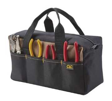 Picture of CUSTOM BUILDING PRODUCTS (FRT) 1116 Custom Leathercraft 1116 14 Inch Standard Tool Tote Bag, 16 Pocket (EA)