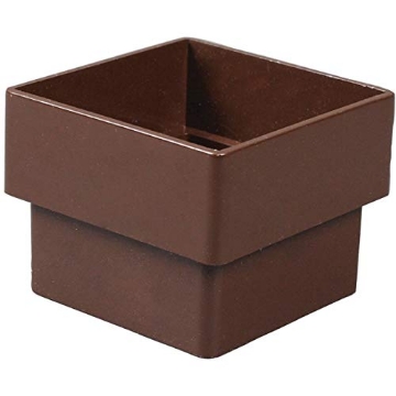 Picture of AMERIMAX T1523 Amerimax 2.6 in. H x 2 in. W x 2.6 in. L Brown Vinyl Downspout Connector - Case of: 10;1010 (PK-10-EA)
