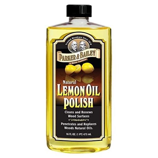 Picture of Parker & Bailey 510664 Parker & Bailey Lemon Oil Polish, Natural Lemon Scented Furniture Cleaner & Wood Table Cleaner, Renews & Restores a Finish for Woods, Protects from Drying or Cracking, Leaves a Shiny Finish, 16 oz (PK-6-EA)