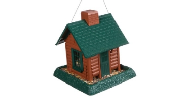 Picture of NORTH STATES 9083W North States 9083 8 Lb Capacity Log Cabin Village Collection Bird Feeder (PK-2-EA)