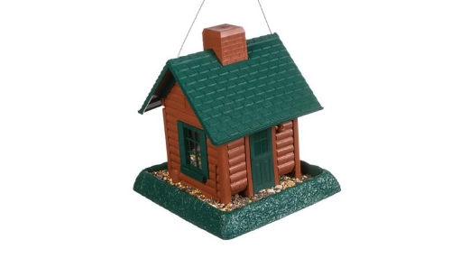 Picture of NORTH STATES 9083W North States 9083 8 Lb Capacity Log Cabin Village Collection Bird Feeder (PK-2-EA)