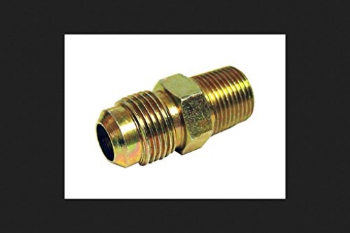 Picture of JMF COMPANY 4314852 JMF 1/4 in. Flare x 1/8 in. Dia. Male Brass Flare Adapter (PK-5-EA)